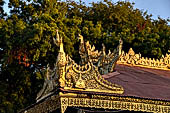 Old Bagan Myanmar. Bupaya. Roof detail of the adjoining pavilions. 